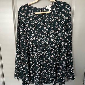 LOFT Outlet Long Bell Sleeve Blouse